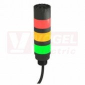 TL50WGYA světelný sloup TL50, barva RU, ŽL, ZE, 18-30V DC, 24V AC, mont.závit M30x1,5mm, rozměr pr.50xv192,4mm, IP50, připojení kabelem 2m (3011896)