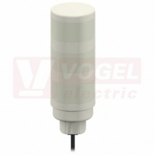 TL50GYRAC TL50 světelný sloup TL50H, barva ZE, ŽL, RU + alarm, vyšší intenzita světla, 18-30V DC, 24V AC, barva těla šedá, mont.závit M30x1,5mm, rozměr pr.50xv192,4mm, IP50, připojení kabelem 2m (3015130)