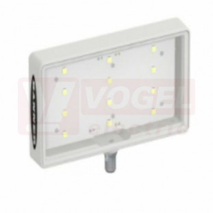 WLAR105x180Q osvětlení pracovní plochy WLA Area, 12-30V DC, barva červená, 125lumen,  konektor M12/4pin, barva těla šedá, rozměr 129,9x180,1x25,8mm, IP67/69 (3018519)