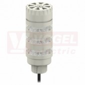 TL50BLRACQ světelný sloup TL50BL, barva RU + alarm, extrem.intenzita světla, 12-30V DC, 24V AC, tělo šedé, mont.závit M30x1,5mm, rozměr pr.50xv104,5mm, IP50, připojení M12/4pin (3019219)