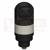 TL50HYALSQ světelný sloup TL50H, barva ŽL + akus.signalizace, vyšší intenzita světla, 18-30V DC, 24V AC, mont.závit M30x1,5mm, rozměr pr.50xv142,5mm, IP67, připojení M12/4pin (3019476)