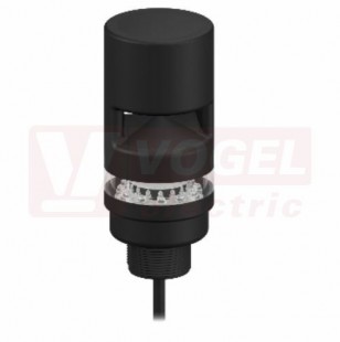 TL50BLY1AOSC světelný sloup TL50BL, barva ŽL rotující + alarm, extrem.intenzita světla, 12-30V DC, 24V AC, šedé tělo, mont.závit M30x1,5mm, rozměr pr.50xv133,3mm, IP67, připojení kabelem 2m (3094128)