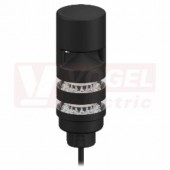 TL50BLGRAOS3 světelný sloup TL50BL, barva ZE, RU + akus.signalizace - přerušovaná, extrem.intenzita světla, 12-30V DC, 24V AC, mont.závit M30x1,5mm, rozměr pr.50xv159,1mm, IP67, připojení kabelem 2m (3075035)