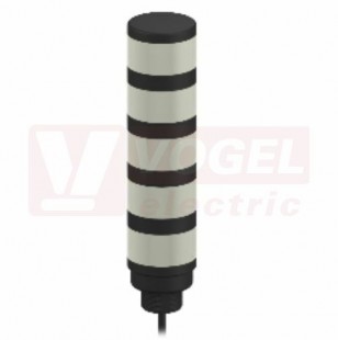 TL50WBGYRQP světelný maják TL50, barvy BÍ, MO, ZE, ŽL, RU, 18-30V DC, 24V AC, mont.závit M30x1,5mm, rozměr pr.50xv242,9mm, IP67, připojení pigtail (kabel 150mm + konektor M12) (3083234)