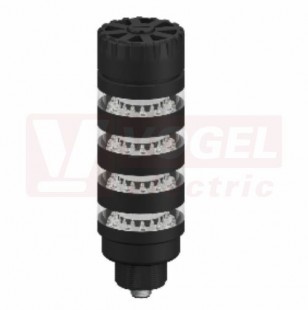 TL50BLGRAQ světelný sloup TL50BL, barva ZE, RU + alarm, extrem.intenzita světla, 12-30V DC, 24V AC, mont.závit M30x1,5mm, rozměr pr.50xv130,3mm, IP50, připojení M12/4pin (3019261)