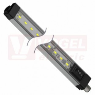 WLS28-2XW990DXPBQ osvětlení pracovní plochy 12-30V DC, barva světla bílá, 2100lumen, 6500K, difuzor + vypínač ON/OF, konektor M12/4pin, tělo hliník, rozměr 		1062x28x25mm, IP50 (3088016)