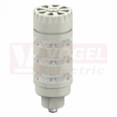 TL50BLWGRAQ světelný sloup TL50BL, barva BÍ, ZE, RU + alarm, extrem.intenzita světla, 12-30V DC, 24V AC, mont.závit M30x1,5mm, rozměr pr.50xv156,1mm, IP50, připojení M12/5pin (3088090)