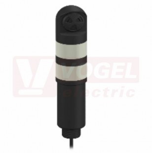 TL50HZRBALS3 světelný sloup TL50H, barva RU, MO + akus.signalizace (puls), vyšší inten.světla, 100-240V AC, mont.závit M30x1,5mm, rozměr pr.50xv243,4mm, IP67, připojení kabelem 2m (3094665)