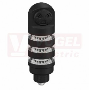 TL50BLGY1R2ALSQ světelný sloup TL50BL, barva ZE, ŽL rotuje, RU bliká + alarm, extrem.intenzita světla, 12-30V DC, 24V AC, mont.závit M30x1,5mm, rozměr pr.50xv179,1mm, IP67, připojení M12/5pin (3020161)