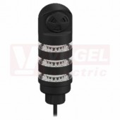 TL50BLGWRALS světelný sloup TL50, barva ZE, BÍ, RU + akus.signalizace, extrem.intenzita světla, 12-30V DC, 24V AC, mont.závit M30x1,5mm, rozměr pr.50xv170,8mm, IP67, připojení kabelem 2m (3053648)