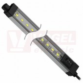 WLS28-2CW1130DXPB osvětlení pracovní plochy 12-30V DC, barva bílá kaskádovatelná, 2400lumen, 6500K, difuzor polykarbonát rozptýlený, tělo hliník, kabel 2m, přepínač I=nízká, O=VYPNUTO, II=vysoká, rozměr 1208,5x28x25mm, IP50 (3087777)