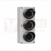 SP350GYRA120 Signal Light SP, světelná signalizace - denní světlo, 3 barvy nas sebou ZE, ŽL, RU, 85-130V AC, 75-120V DC, rozměr d195xv80xš105,2mm, připojení závit 1/2-14NPSM na svorkovnici , IP65 (3013187)