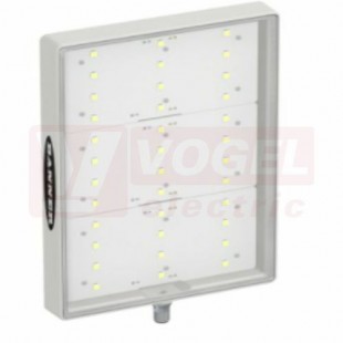 WLAWW275X180DQ osvětlení pracovní plochy WLA Area, 12-30V DC, barva teplá bílá, 848lumen, 3000K, difuzní okno, konektor M12/4pin, rozměr 295,5x180,1x25,8mm, tělo šedé, IP67/69 (3026502)