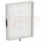 WLAW275X180DPWMQ osvětlení pracovní plochy WLA Area 12-30V DC, PWM stmívání, barva bílá, 1073lumen, 6500K, difuzní, konektor M12/4pin, tělo šedé, rozměr 	297,5x180,1x25,8mm, IP67/69 (3087242)