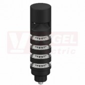 TL50BLBGYRAOSIQ světelný sloup TL50BL, barva MO, ZE, ŽL, RU + alarm, extrem.intenzita světlaa, 12-30V DC, 24V AC, mont.závit M30x1,5mm, rozměr pr.50xv219mm, IP67, připojení M12/8pin (3091815)
