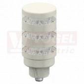 TL50BLGY1R2CQ světelný sloup TL50, barva ZE svítí, ŽL rotuje + alarm, extrem.intenzita světla, 12-30V DC, 24V AC, šedé tělo, mont.závit M30x1,5mm, rozměr pr.50xv125,2mm, IP67, připojení M12/4pin (3019742)