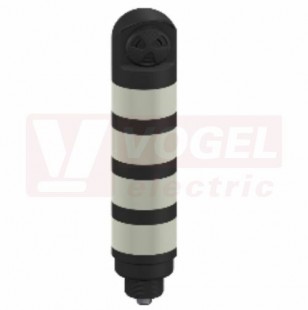 TL50BGYRALSQ světelný sloup TL50, barva MO, ZE, ŽL, RU + alarm 94dB, 18-30V DC, 24V AC, mont.závit M30x1,5mm, rozměr pr.50xv264,6mm, IP67, připojení M12/8pin (3016683)
