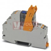 RIF-1-RPT-LDP-24DC/1X21MS releový modul, kontakty 1CO 24-32A 250VAC/DC, ruční aretace relé, patice PUSH-IN, LED indikace ŽL, š=16mm (2905289)