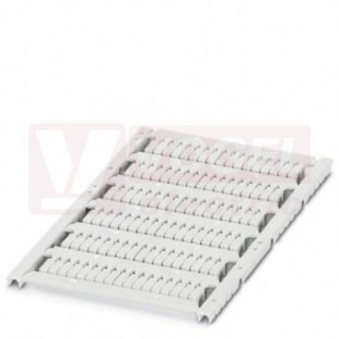 UCTU-TM (3,5X7) štítek bez potisku, speciálně pro PTIO 1,5/S... (102 ks na kartě, dodáváno v balení = 10 karet) (0803666)