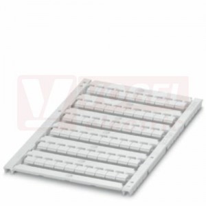 UCT-TMF 6 štítek bílý pro šířku svorek: 6,2mm, rozměr 5,4 x 4,7 mm, 1 karta = 60 ks štítků (0828746)