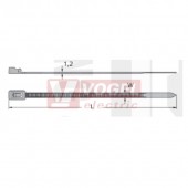 WT-RAQ-150STB vázací pásky rozdělávací OPENQuick, 152 x 4,5 mm, černá