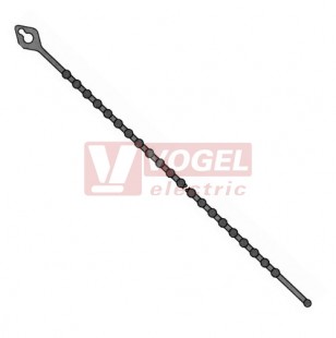 WT-BS-150 vázací pásky rozdělávací kuličkové BALL STRAP, délka 150 mm, nylon 66, přírodní