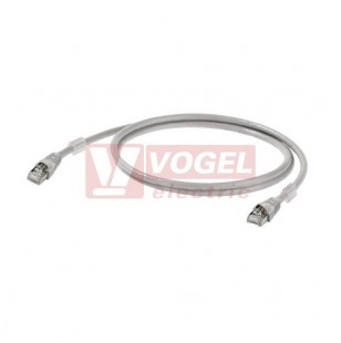 IE-C6FP8LD0006M40M40-D Patch kabel Cat.6 S/FTP, konektory RJ45/RJ45, IP20, šedý, délka 0,6m (1165940006)