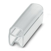 PATG 1/15 Nosiče označení vodiče, nasouvací, transparentní, pro štítek 4x15mm, průměr vodiče 1,5-2,5 mm, materiál PVC V0 (1013025)