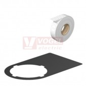 SM 27/18-22 MM SW WPE100 MultiMark, značení ovl.hlavic s prům.otvoru 22mm, štítek š/v 27x18mm, černý, samolepící, materiál Polyester (2496950000)
