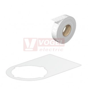 SM 27/18-22 MM WS WPE100 MultiMark, značení ovl.hlavic s prům.otvoru 22mm, štítek š/v 27x18mm, bílý, samolepící, materiál Polyester (2496960000)