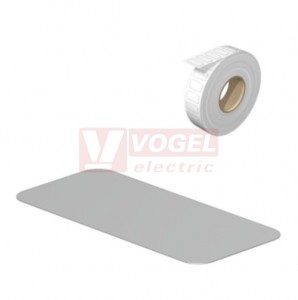 SM 27/12.5 MM GR WPE100 MultiMark, značení do nosičů štítků ovl.hlavic, štítek š/v 27x12,5mm, šedý, samolepící, materiál Polyester (2496860000)