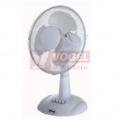 Ventilátor stolní B-4207, 230V/43W, průměr 35cm, 3 rychlosti, oscilace, barva bílá