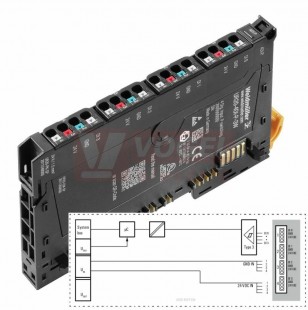 UR20-4DI-P-3W Modul vzdálených I/O, IP20, digitální signály, vstup, 4kanálové, 3-vodičové připojení (2009360000)