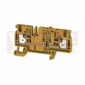 ADT 4 2C Zkušební odpojovací svorka, PUSH IN, 4mm2, 500V, 24A, béžová(2429850000)