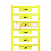 WAD 12 MC NE GE štítek s potiskem, znak blesku, žlutý, v36,2mm x š11,9mm (2445080000)
