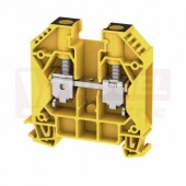 WDU 16 GE/SW svorka řadová, žl/če, šroubové připojení, 1000V/76A, š=11,9mm, není PE spojení s DIN lištou (2000040000)