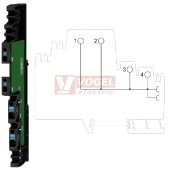 AMG XMD EX modul rozvodu potenciálu (4x -), max.24A, svorky PUSH-IN, š=6,1mm, certifikace ATEX (2495080000)