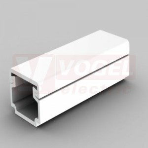 Lišta v 10xš 15 LH 15X10 P2 (2m karton) hranatá, bílá RAL 9003, samolepící páska