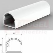 Lišta v 12xš 15 LZK 15X12 P2 (2m karton) zaklapávací, bílá RAL9003, samolepící páska