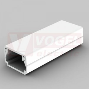 Lišta v 10xš 20 LHD 20x10 P2 (2m karton) hranatá, bílá RAL9003, samolepící páska