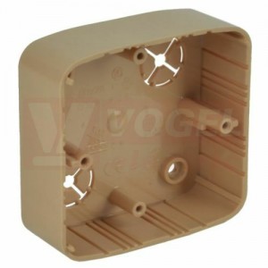 LK 80X28 T_I1  krabice lištová š/v/hl 80,5x80,5x28mm, barva břízová růžová, PVC (Tango)