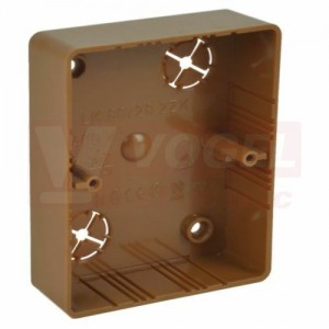 LK 80X28 2ZK_SD krabice lištová š/v/hl 80x104x28mm, barva světlé dřevo (dvojzásuvka Classic, Swing)