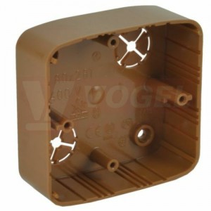 LK 80X28 T_SD krabice lištová š/v/hl 80,5x80,5x28mm, barva světlé dřevo, PVC (Tango)
