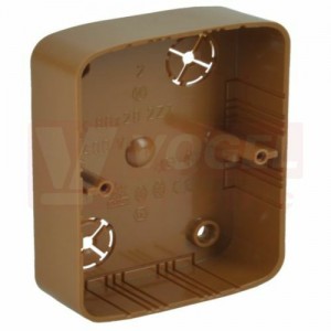 LK 80X28 2ZT_SD krabice lištová š/v/hl 80,5x105x28mm, barva světlé dřevo (dvojzásuvka Tango)