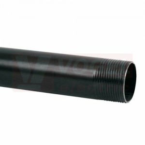 Trubka KOV  25M 6025 EOZ, lakovaná černá, pozinkovaná ocel Sendzimir, závitová - 3m (prozměr 25/20,6mm)