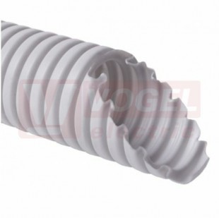 Chránička  25 1425 K10 MONOFLEX EN 320N, 18,3/25mm, sv. šedá, nízká odolnost, RAL7035, PVC  (délka 10m)