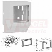 PNQ 20X10_HB přístrojový nosič QUADRO, pro lištu LHD 20x10, bílý RAL9003