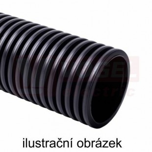 Chránička  50 KF 09050 UVFA KOPOFLEX 50, 450N, 41/50mm, černá, UV odolná, dvouplášťová ohebná korugovaná chránička, HDPE, IP40