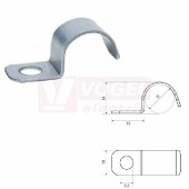 6712 S Příchytka jednostranná kovová, pozinkovaná ocel Sendzimir, tl.0,8mm