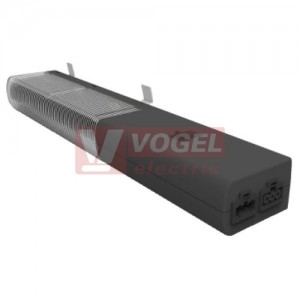 NSYLAMLDVDC LED svítidlo do rozváděče (multifunkční) bez objímky, 24-48V DC bez zásuvky, 10W, s vypínačem, 640lm, 4000K neutrální bílá, živ. 25 000h, magnetická montáž + šrouby, materiál PC, rozměr 372x63x40, barva černá RAL9005, IP20